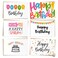 Seymour Butz Happy Birthday Cards Bulk with Envelopes - 120 Happy Birthday Card Pack with 6 Designs, Craft Paper Envelopes and Labels   Assorted Birthday Cards Box Set
