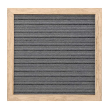 TOPINCN Changeable Felt Letter Board with Letter Message Board Sign Letter Numbers Room Decoration Prop(Grey)