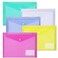 10 Pack File Folders,Plastic Envelope Folder,US Letter Size Poly Envelopes with Label Pocket,Folders for Documents,A4 Plastic folders, Plastic Envelopes for Documents,Clear Folders, Assorted Color