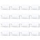 16 Pack Clear Desktop Business Card Holder Display, Plastic Business Card Stand for Office