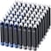 100 Pieces Blue Black Pen Ink Cartridge Fountain Pen Cartridges Refillable Fountain Pen Cartridge, 3.4 mm Bore Diameter