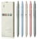 FIOVER Gel Pens, 5pcs 0.5mm Quick Dry Black Ink Fine Point Smooth Writing Pens High-End Series Ballpoint for Office School Supplies(Morandi)