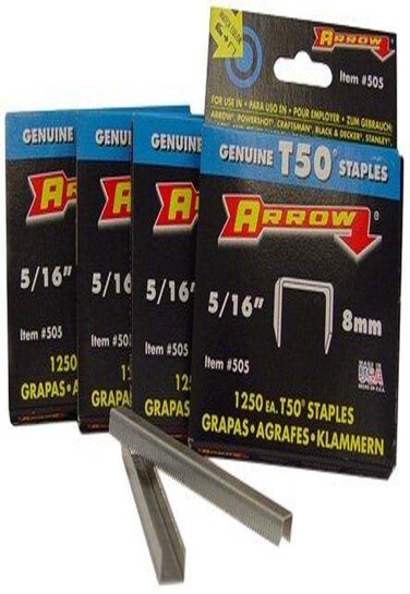 STAPLES F/TACKER - 5/16" (5000/PKG) 4@ 1250