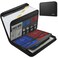 JUNDUN Accordion File Organizer - Fireproof Accordion Folder with Zipper &amp; Labels - 13 Pocket Expanding File Folder with Multi-Pockets Document Organizer Folder for Letter A4 Files   Receipt and More