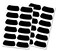 Rawlings   EYE BLACK Adhesive Stickers   Black