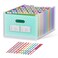 ThinkTex 26 Pockets Accordion File Organizer, Upright &amp; Open Top, A-Z Colorful Tabs, Larger Capacity Expanding File Folder, Letter/A4 Size for School, Home and Office - Green