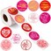 Outus 500 Pcs Valentine Stickers Valentines Day Decoration Love Stickers Rolls Happy Valentine's Day Sticker Gift Box Envelope Wedding Stick Sticker for Party Gift Exchange Sealing Decorative Sticker