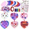 Hidreamz 947Pcs Valentine's Day Foam Heart Craft Kit, Valentines Crafts for Kids DIY Craft Decoration Include Self-Adhesive Foam Hearts Stickers