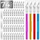 JTIEO 74 Pack Hobby Knife Exacto Knife with 4 Upgrade Sharp Hobby Knives and 70 Spare Craft Knife Blades for Art, Scrapbooking,Stencil