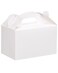 Moretoes 48 Pack White Party Favor Treat Boxes, 6x3.5x3.5 Inches Candy Gift Boxes, Party Favor Boxes,Valentine's Day Gift Boxes With Handles, Paper Gift Boxes for Birthday Wedding