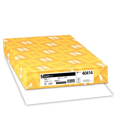 Neenah Paper 40414 Exact Index Card Stock, 110lb, 92 Bright, 11 x 17, 250 Sheets