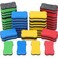 Outus 48 Pieces Magnetic Whiteboard Dry Eraser Office Erasers Bone Shaped Dry Erasers Fit for Home and Office, Red, Yellow, Blue and Green