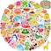 Apakkai 600 Pcs Cute Stickers for Kids, Water Bottle Stickers for Teens, Kawaii Vinyl Phone Laptop Skateboard Animal Waterproof Stickers, Bulk Aesthetic Sticker Packs for Boys Girls Teacher