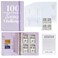 NICOOTH 100 Envelopes Money Saving Binder - A5 Savings Challenge Book (Purple)