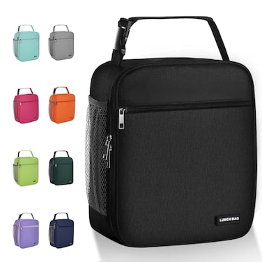 AYEANY Lunch box Lunch bag for men women Insulated Lunchbox Lunch bags for Work Picnic Travel (Black)
