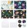 Utron 32 PCS Thank You Cards with Envelopes, Painted Florals Thank You Cards, Envelopes and Stickers Thank You Notes, Wedding Thank You Cards with Envelopes