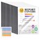 Utron 12 Pack Report Covers, 70 Sheet Capacity Presentation Folders, Clear Report Covers with Sliding Bar, Report Folder for A4 and Letter Size Paper