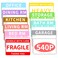 AZUREAL 540P Moving Labels, 10 Color Coded Moving Stickers Including Fragile, Heavy and Blank Labels, 2'' x 3'' Packing Labels for Moving Boxes, Moving Supplies, Wardrobe Boxes, Apartment Sticker