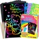 ZMLM Arts Crafts Gifts for Kids: 60PCS Rainbow Scratch Paper Art for Girls and Boys Ages 4-8 8-12 Craft Supplies Kit, Easter Basket Stuffers for Kid Toys Games Activities Valentines Day Gift (Pink)