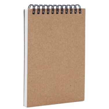 AB Max Anime Sketchbook A6 - Wirebound Notebook Spiral Manuscript Shorthand Pad with Kraft Cover for Art Drawing Diary Letter Memo Writing