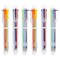 Hutou 24 Pack 0.5mm 6-in-1 Multicolor Ballpoint Pen 6 Colors Retractable Ballpoint Pens for Office School Supplies Students Children Gift, Kids Party Favors Pen(24 Pack)