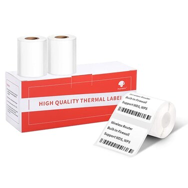 Phomemo [3x230 pcs] Labels Square Series, 1.57''x1.18'' (40x30mm) M110 M100 M220 M221 Labels, White, 230 Labels/Roll, 3 Rolls, All-Purpose Adhesive Thermal Phomemo Original, Compatible with Ponek