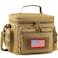 Lunch Box for Men, Tactical Lunch Bag MOLLE Webbing Leakproof Insulated Large Lunch Cooler Women Adult Meal with Adjustable Shoulder Strap Durable Lunch Pail (Brown)