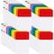 KICNIC File Index Tabs 1 Inch Sticky Flags 960 Pcs, Colored Page Markers Self Adhesive, Repositionable Note Tabs for Documents, Books, Paper, Notebooks, Filing and Folders [24 Sets, 10 Colors]