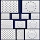 WISYOK American Flag 50 Star Stencils and 13 Stars 1776 Templates, American Flag Templates, Ideal for Painting on Wood, Fabric, Paper, Walls [6 Sizes, 2 Styles]