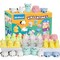 30 Packs Valentine&#39;s Day Cards with Mochi Squishy Toys, Mini Kawaii Stress Relief Squishy Toys Sets for Kids, Valentine&#39;s Day School Classroom Prizes, Valentine Exchange Gift