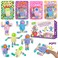 Feltom 28 PCS Chain Press Vent Spaceman - Valentines Cards for Kids Wacky Track Finger Fidget Sensory Stress Relief Toy - Valentine Exchange Prizes for Girls Boys School