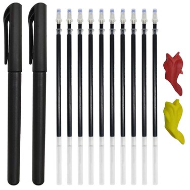 AALGO Magic Pens &amp; Refills for Children's Magic Copybooks, Grooved Kids Book Disappearing Ink Pen with Writing Training Aid Pencil Grip,Tracing Books Material for Kindergarten Kids