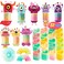 NAISEN 32 PACK Valentines Day Cards for Kids with Rainbow Springs, Stress Relief Coil Springs Toys with 8 Designs Valentines Cards Gifts for Kids Classroom School Exchange