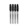 Sharpie Permanent Markers, Fine Point, Black Ink (4-Pack)