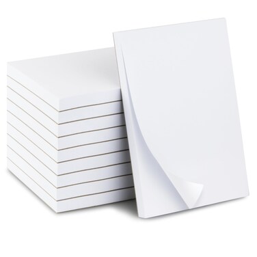 KitchenDine 10 Pack Note Pads 4x6   100 Sheets Per Memo Pad   Server Note Pads   Scratch Pads for Writing   White Blank Notepads in Bulk   Small Notepad   Paper Pads for To Do Grocery List