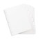 Blue Summit 3 Ring Binder Dividers with Reinforced Edge, 1/8 Cut Tabs, 96 Dividers, Letter Size, 3 Hole Punch Section Index Dividers for Binders, White, 12 Sets