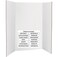 Trifold Poster Board 36" x 48" White Presentation Board - Self-Adhesive Science Subtitles included - Science Fair Display Boards, For School, Fun Projects and Business Presentations - by Emraw