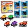 JOYIN 16 Pack Valentines Day Pull Back Monster Truck Toys with Gift Cards for Kids, Valentine's Classroom Exchange Prizes Valentine Party Favor Toys
