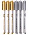 Mr. Pen- Metallic Paint Markers, 6 Pack, Silver and Gold, Silver Paint Marker, Gold Ink Pen, Silver Pen, Silver Markers Permanent Metallic, Silver Ink Pen, Gold Metallic Marker, Gold Marker, Gold Pen