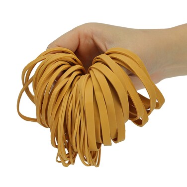 Mr. Pen Assorted Sizes Rubber Bands, 300gr, Yellow, Elastic Bands, Office Supplies, Thick, File, Bulk
