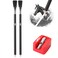 Mr. Pen- Eraser Pencil with Brush, 3 pcs, 2 Eraser Pencils with Brush and 1 Sharpener, Pencil Brush Eraser, Pencil Eraser with Brush, Eraser Pencils for Artists, Eraser Pencils for Drawing