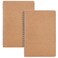 Mr. Pen- Spiral Notebook, A5, Kraft Cover, 2 Pack, 80 Pages, Sketch Book, Drawing Notebook, Notebook Spiral, Spiral Bound Notebook, Spiral Sketchbook, Blank Journal Notebook, Unlined Notebook