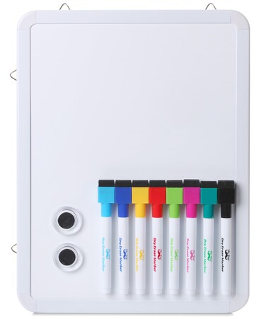 Mr. Pen- Dry Erase Board, 12.5" x 9.5" with 8 Dry Erase Markers and 2 Board Magnets, Small Whiteboard, Mini White Board, White Board Dry Erase, Small Magnetic Board, Magnetic White Board