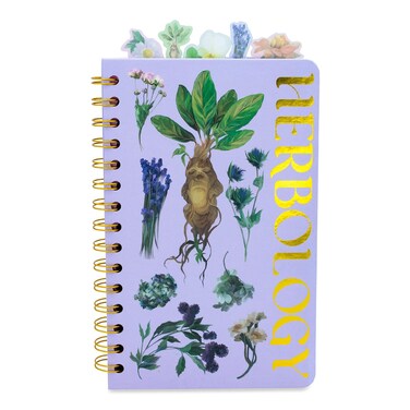Harry Potter Hogwarts Herbology 75-Page Spiral Notebook   Bound Sketchbook Journal, School Supplies For College, Business   8 x 5 Inches