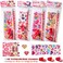 JOYIN 28 Pack Valentines Day Stationery Kids Gift Set for School Classmates Exchange, Party Favor, Includes Pencils, Erasers, Stamper, Stickers