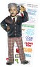 Albert Einstein Quotable Notable - Greeting Card and Sticker Sheet - Envelope Included