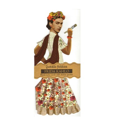 Frida Kahlo Quotable Notable - Greeting Card and Sticker Sheet - Envelope Included