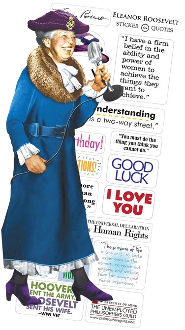 Eleanor Roosevelt Quotable Notable - Greeting Card and Sticker Sheet - Envelope Included