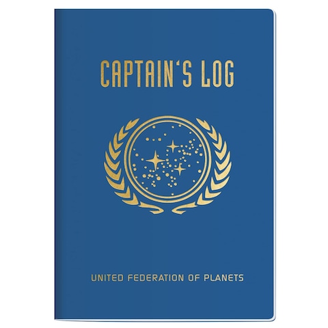 The Unemployed Philosophers Guild Star Trek Captain&#39;s Log Notebook - Officially Licensed Passport Sized Mini Pocket Notebook, 3.5&quot; x 5