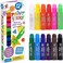 TBC The Best Crafts Paint Sticks,12 Classic Colors, Washable Paint, Non-Toxic, Tempera Paint Sticks for Kids and Students